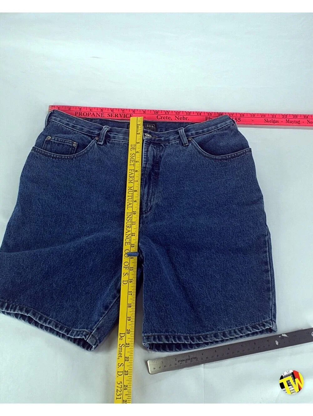 Vintage 90s Route 66 Denim Shorts Relaxed Fit Dad Shorts